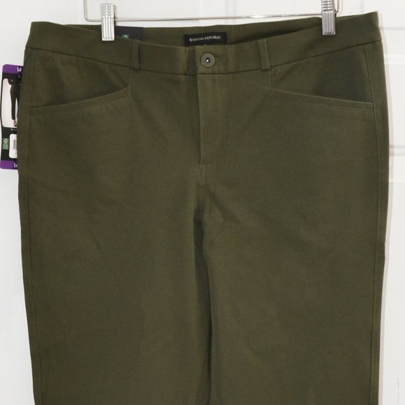 GREEN NWT Banana Republic Ladies' Slim-Straight‎ Capri Pant - Picture 10 of 11